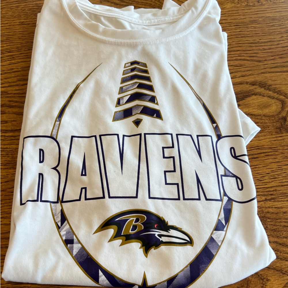Nike white T-shirt. Ravens. XL